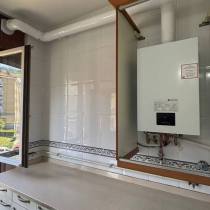 Instalación caldera condensación Hermann Micracom Condens 24 en Abando Bilbao